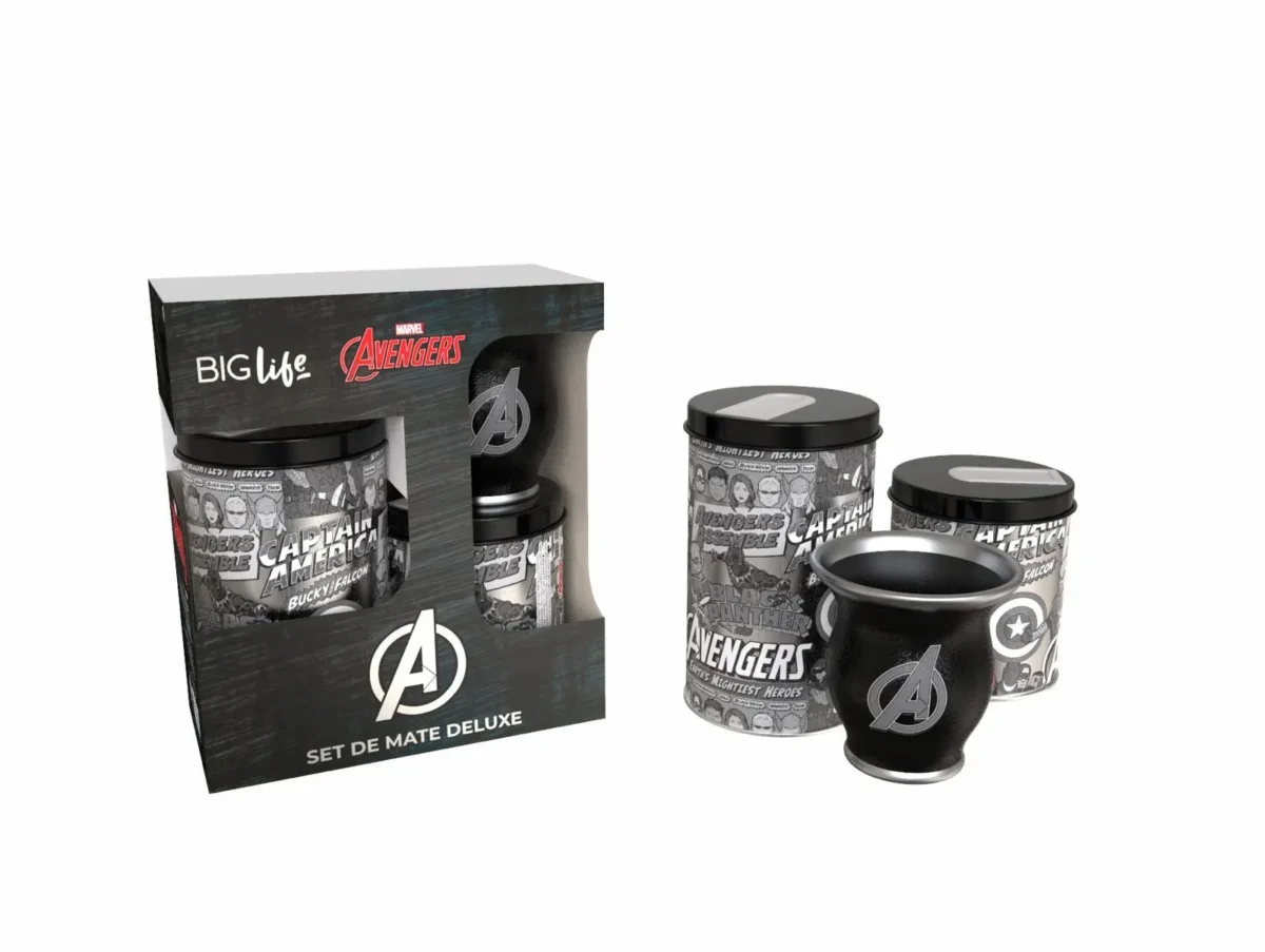 Set de mate Avengers (Negro)