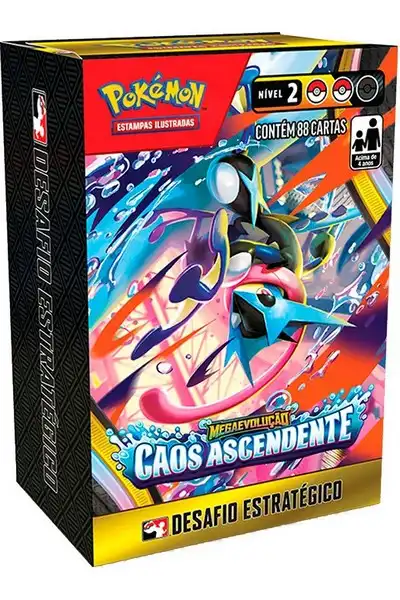 Pokemon TCG: Mega Evolução Caos Ascendente - Kit Desafio Estratégico - (Pt)