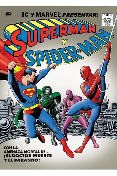Superman y Spiderman (Portada de Brian Bolland) - DC/Marvel Treasury