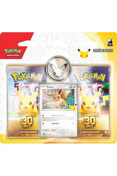 Pokemon TCG: Celebration 30th Anniversary/Celebração de 30 Anos - Blister 2 Boosters- (PT)